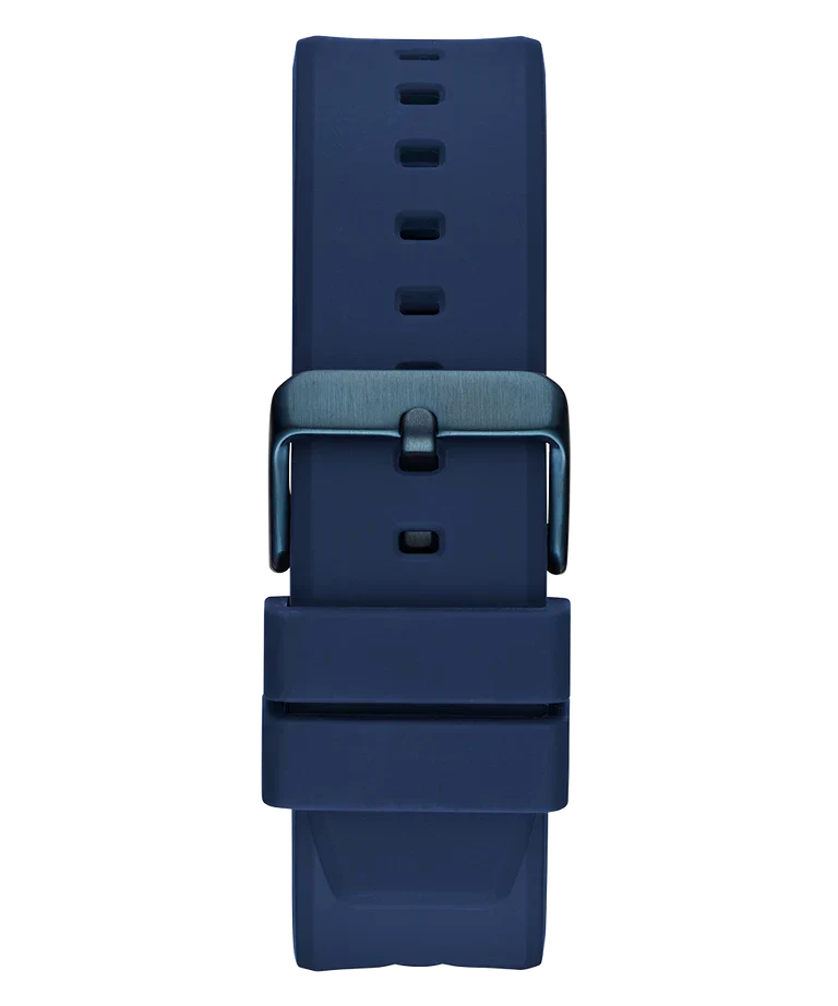 Guess Formula Multifunction Blue Dial Blue Silicone Strap Watch For Men - GW0579G3