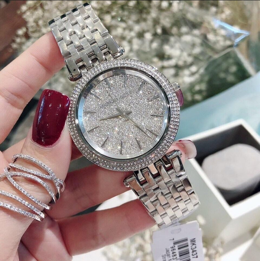 Michael Kors Darci Silver Dial Silver Steel Strap Watch for Women - MK3437