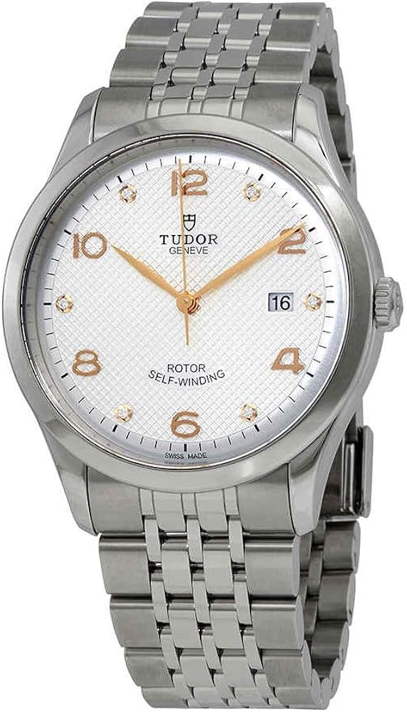 Tudor 1926 Automatic Diamonds Silver Dial Silver Steel Strap Watch for Men - M91650-0003
