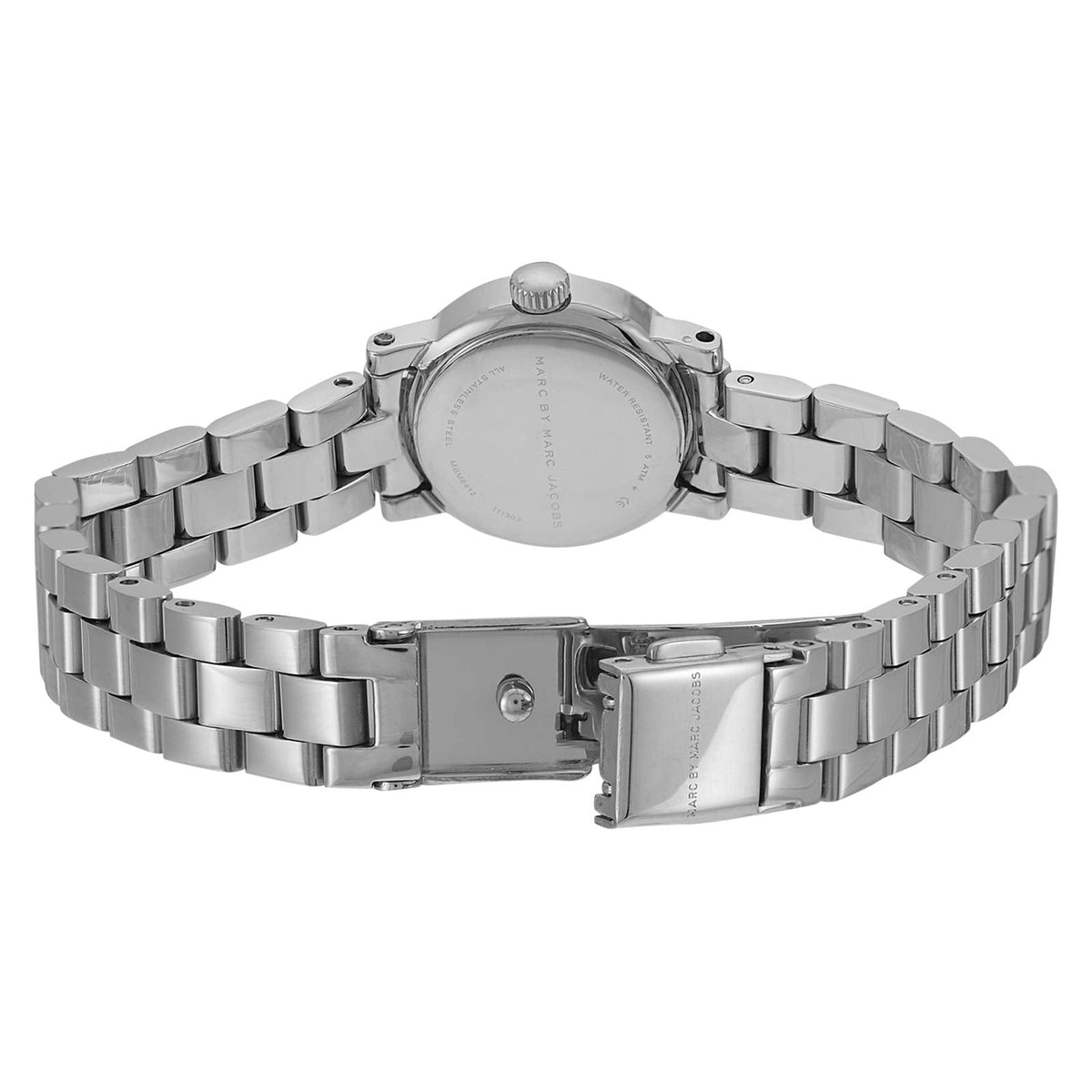 Marc Jacobs Amy White Dial Silver Steel Strap Watch for Women - MBM8611