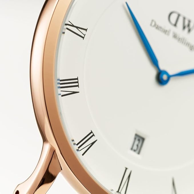 Daniel Wellington Dapper Cornwall White Dial Black Nylon Strap Watch For Men - DW00100261