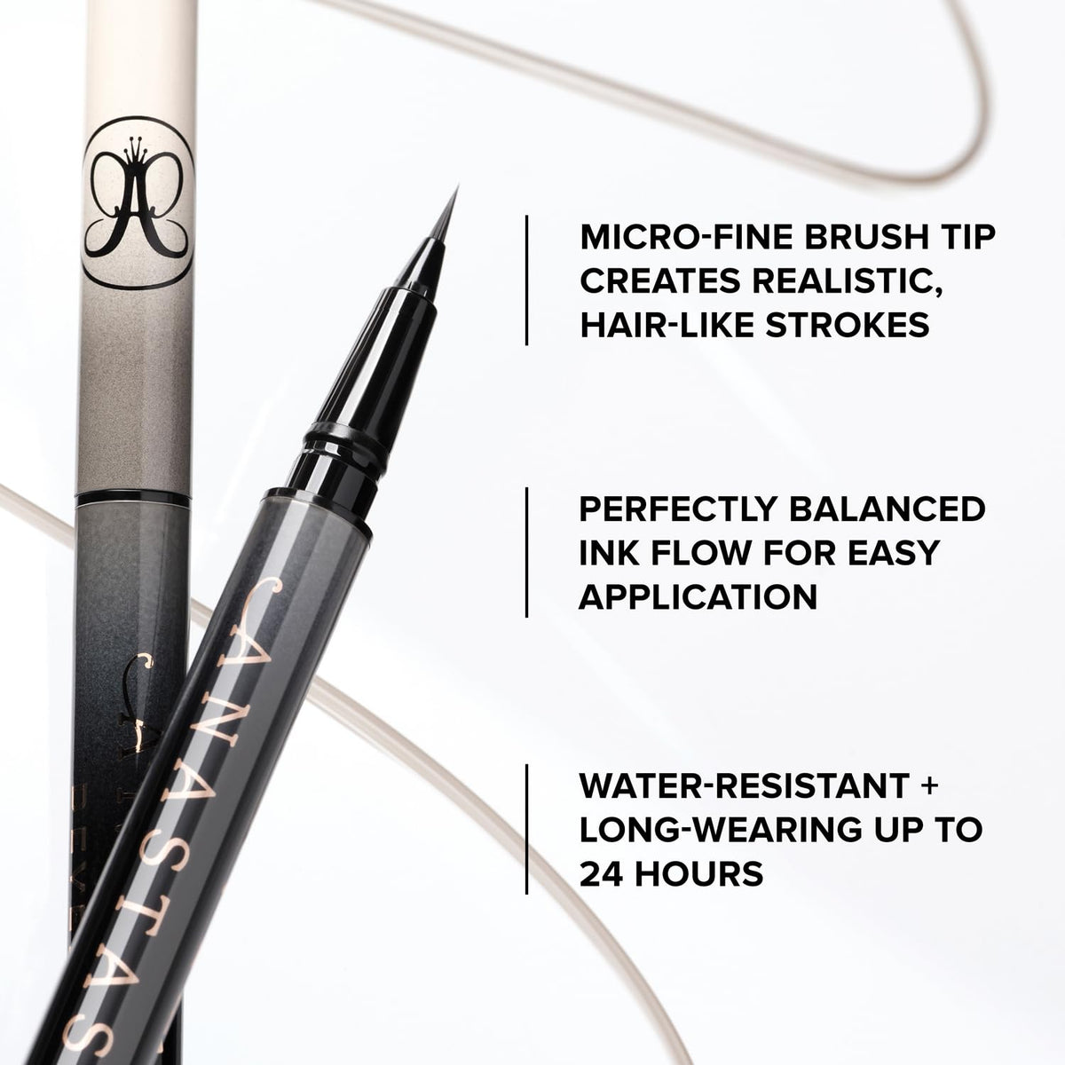 Anastasia Beverly Hills MicroStroke Brush Tip Eyebrow Detailing Pen - Granite