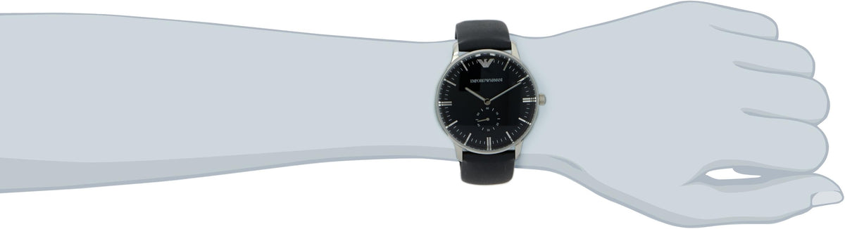 Emporio Armani Analog Quartz Blue Dial Blue Leather Strap Watch For Men - AR1647