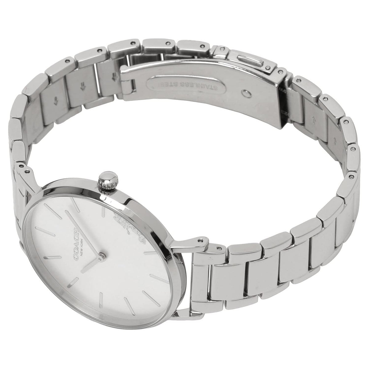 Coach Perry Silver Dial Silver Steel Strap Watch for Women - 14503344