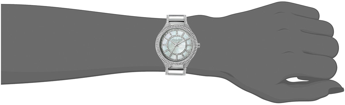 Michael Kors Kerry Silver Tone Silver Steel Strap Watch for Women - MK3311