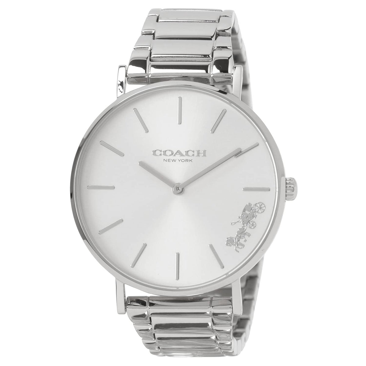 Coach Perry Silver Dial Silver Steel Strap Watch for Women - 14503344