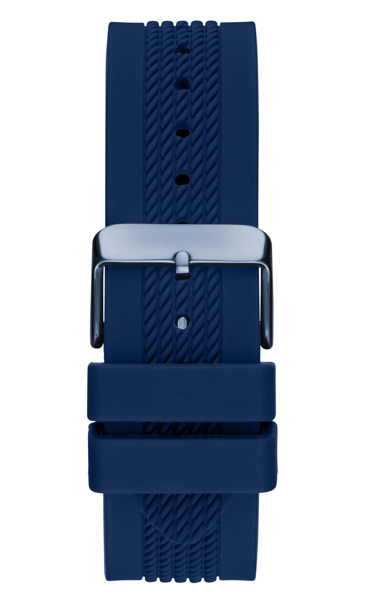 Guess Delta Blue Dial Blue Silicone Strap Watch for Men - GW0051G4