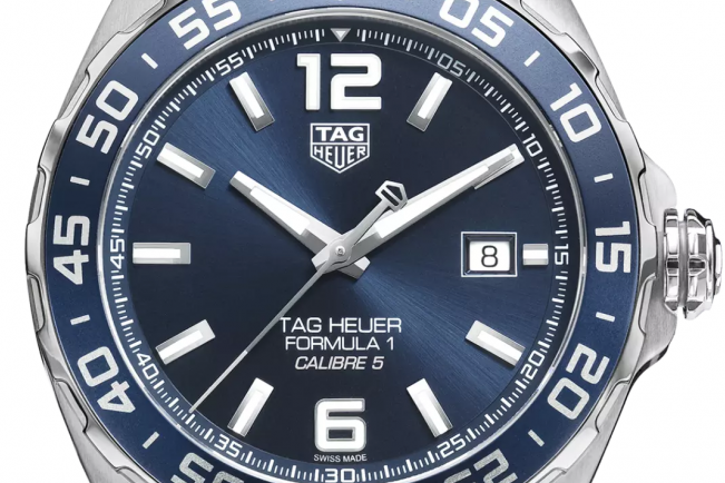 Tag Heuer Formula 1 Bucherer Blue Edition Blue Dial Silver Steel Strap Watch for Men - WAZ2015.BA0842
