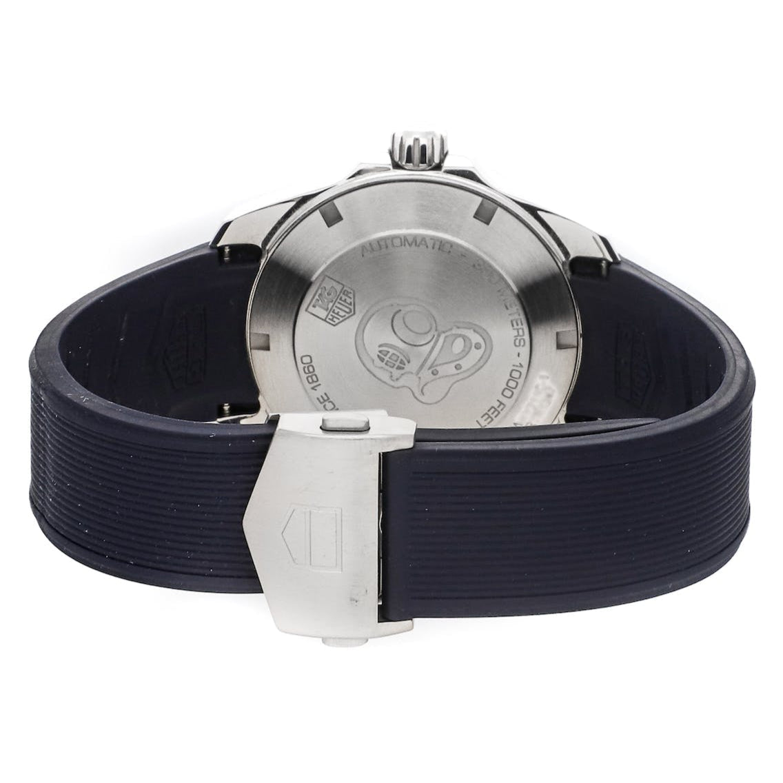 Tag Heuer Aquaracer Calibre 5 Blue Dial Blue Silicone Strap Watch for Men -  WAY211C.FT6155