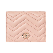 Gucci GG Marmont Card Case Wallet – Pink