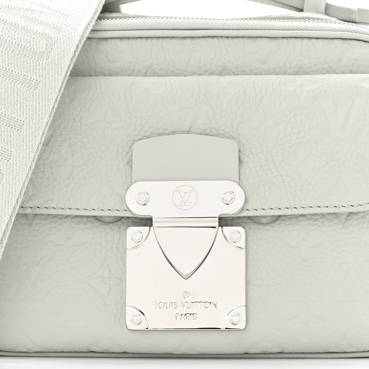 Louis Vuitton S Lock Messenger Shoulder Bag - Mineral Gray