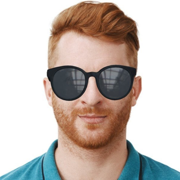 Gucci GG0416SK Round Black Sunglasses