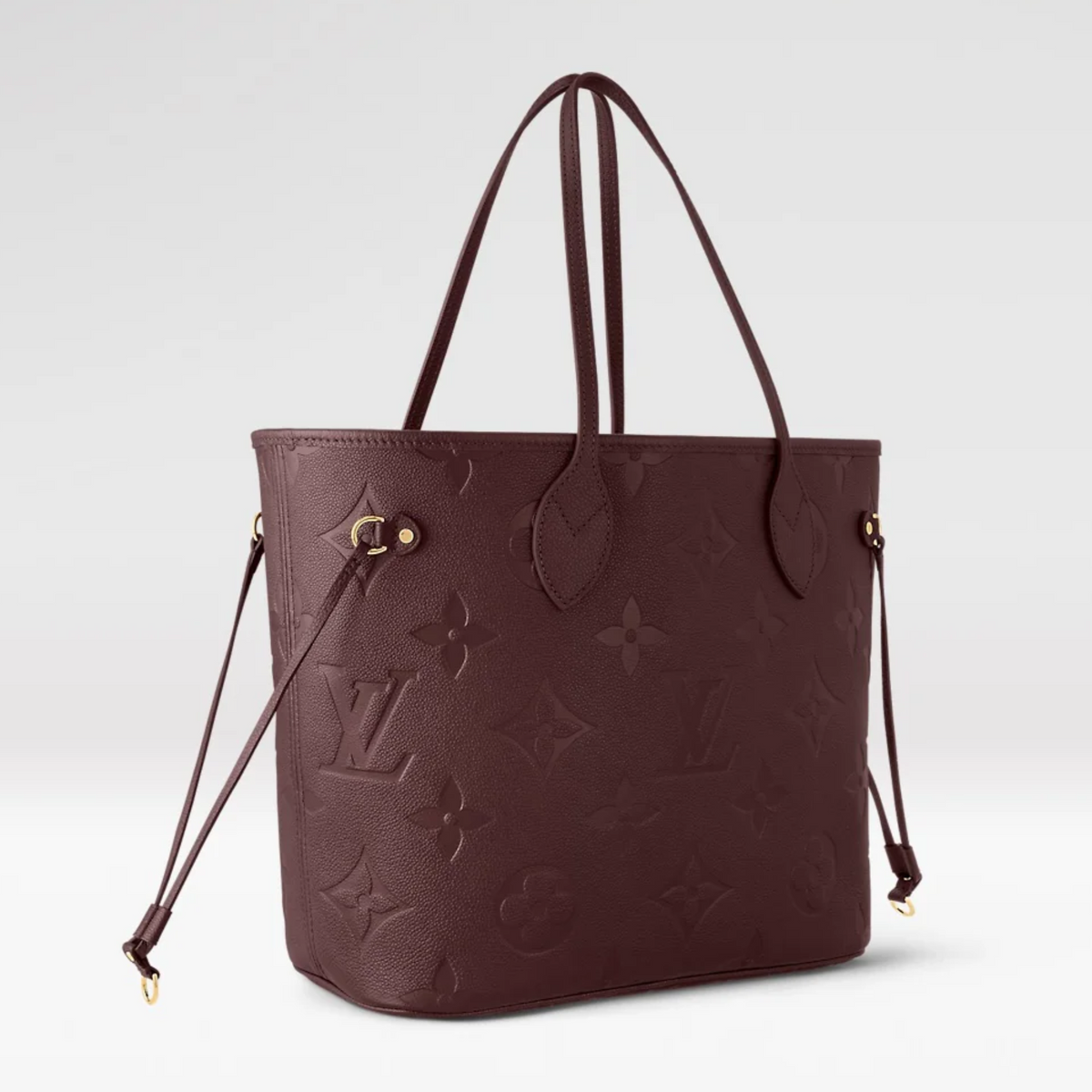Louis Vuitton Neverfull MM Tote Bag - Wine Burgundy