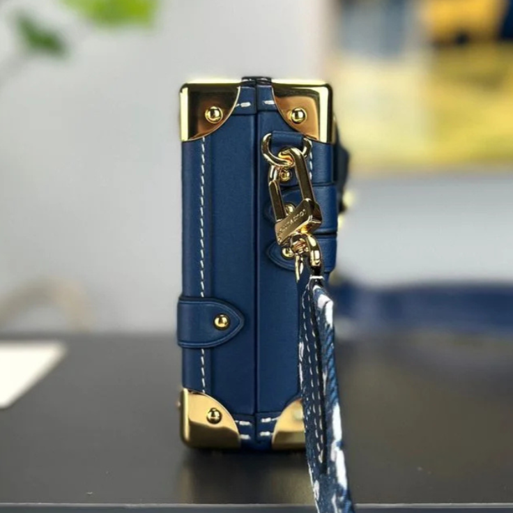 Louis Vuitton Petite Malle Handbag - Blue