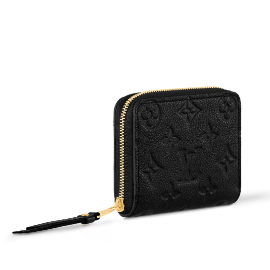 Louis Vuitton Monogram Empreinte Zippy Coin Purse - Black