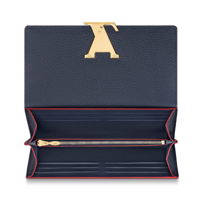 Louis Vuitton Capucines Taurillon Leather Wallet - Marine