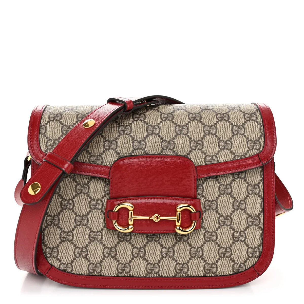 Gucci Horsebit 1955 Small Shoulder Bag - Red