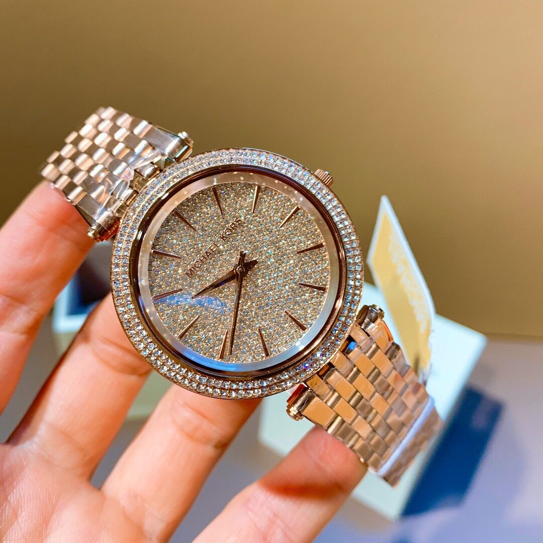 Michael Kors Darci Rose Gold Dial Rose Gold Steel Strap Watch for Women - MK3439