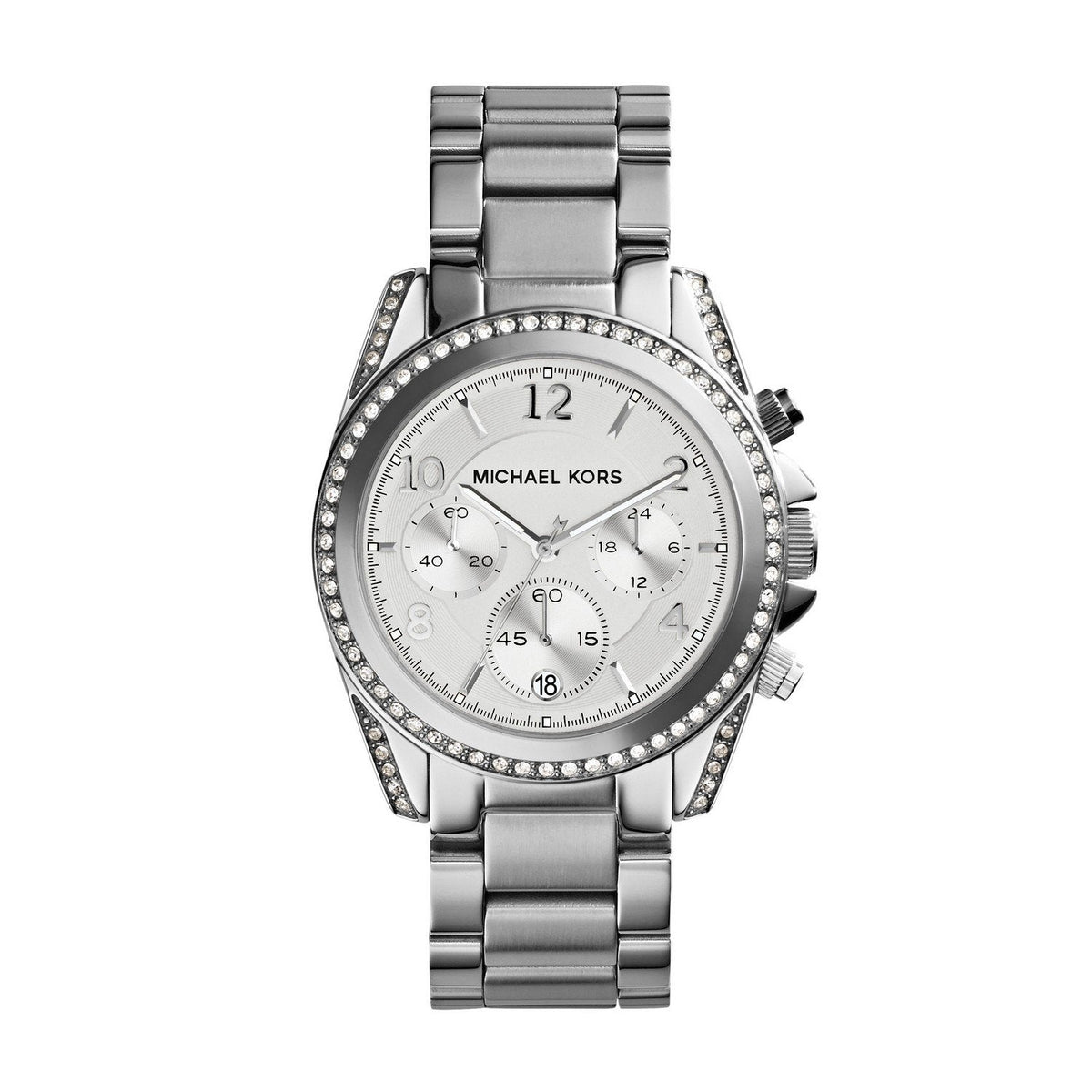 Michael Kors Blair Silver Dial Silver Steel Strap Watch for Women - MK5165
