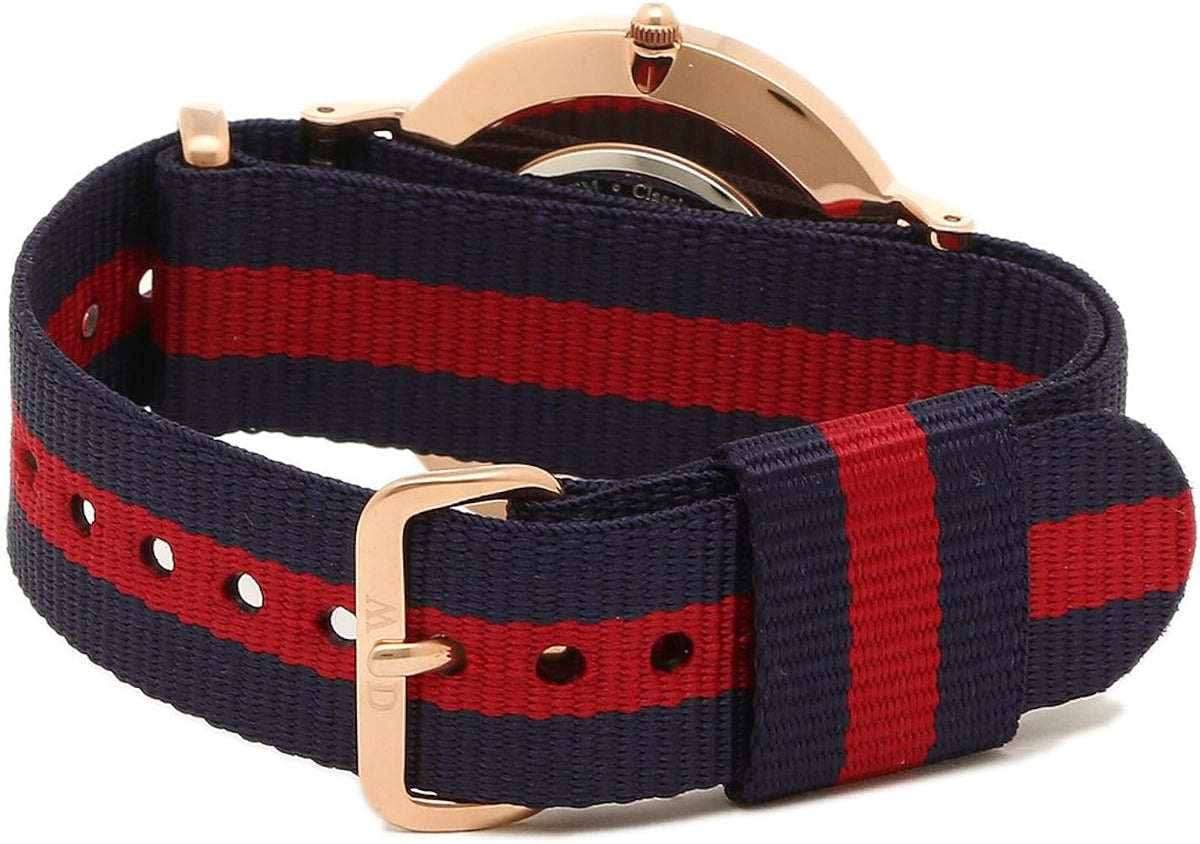 Daniel Wellington Classic Oxford White Dial Two Tone NATO Strap Watch For Women - DW00100029