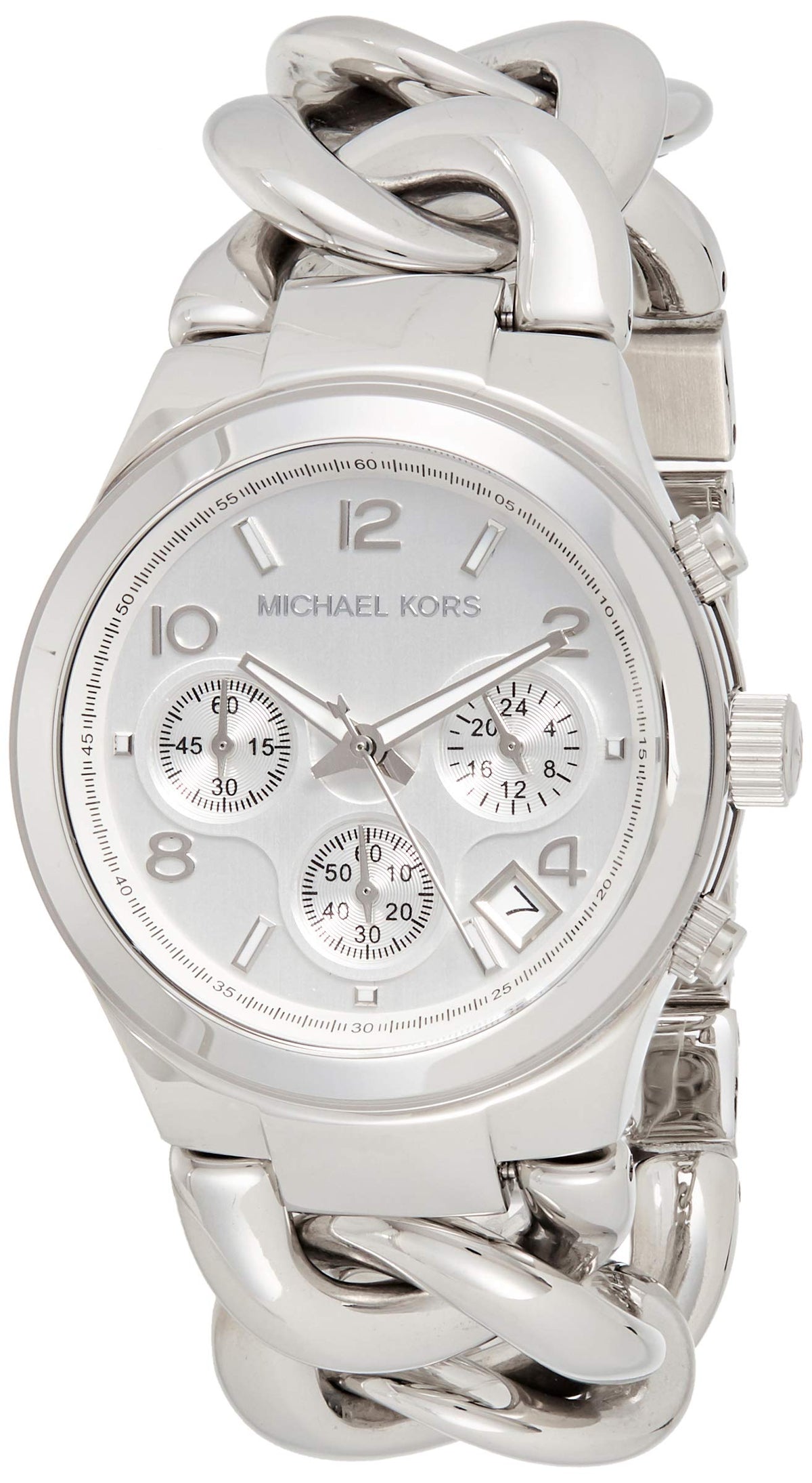 Michael Kors Runway Twist Silver Dial Silver Steel Strap Watch for Women - MK3149