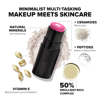 Nudestix Nudies Matte+ Glow Core All Over Face Blush - Sunset Gold
