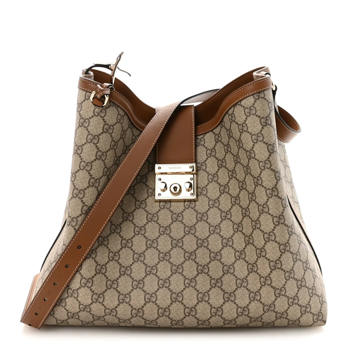Gucci Padlock Large Shoulder Bag – Beige