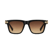Chrome Hearts Unisex SLIDN Gold Hardware Black Glasses