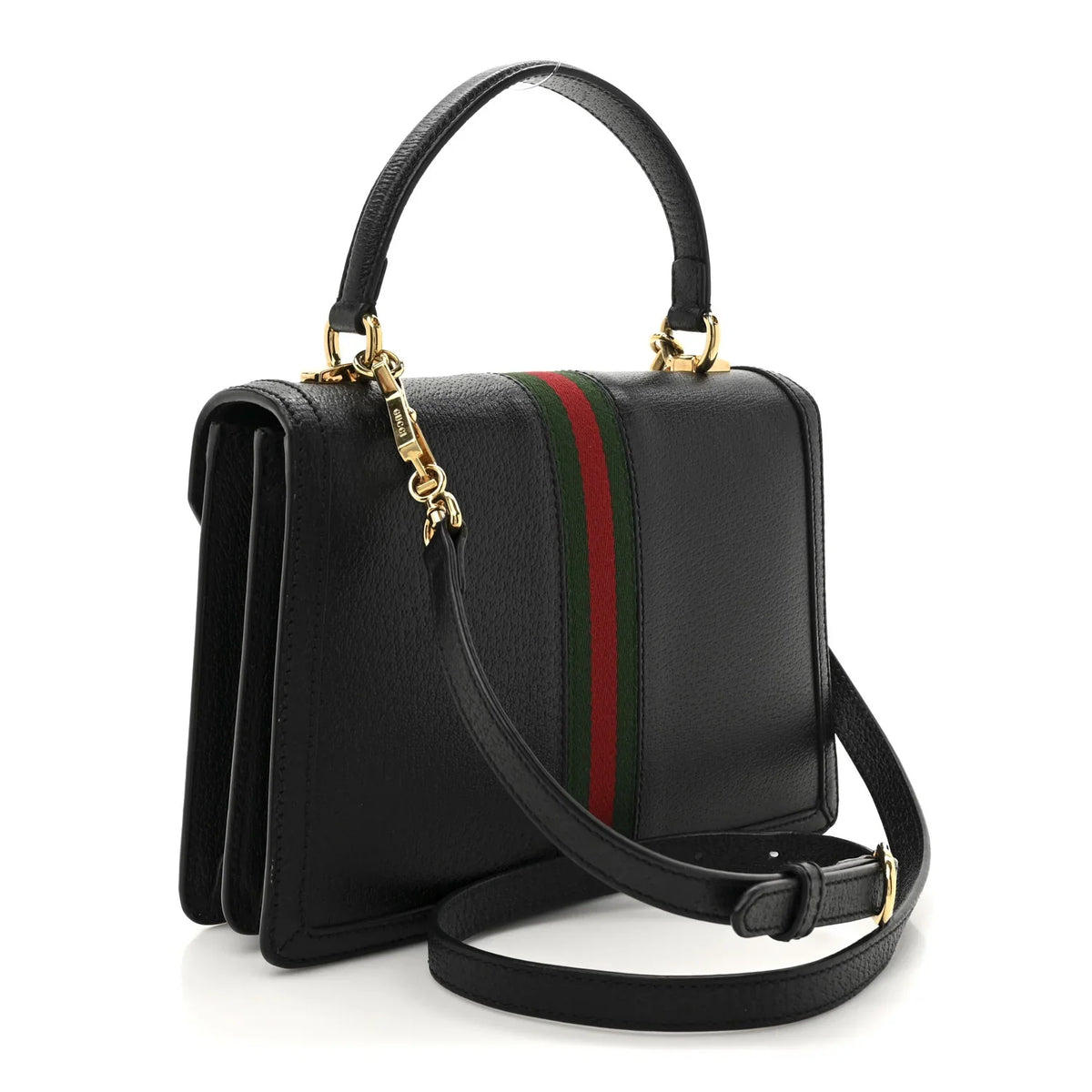 Gucci Ophidia Medium Top Handle Bag - Black
