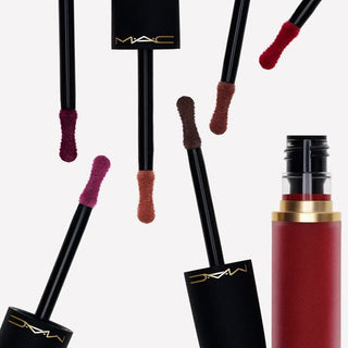 MAC Powder Kiss Lip and Cheek Matte Liquid Mousse - More the Mehr-Ier