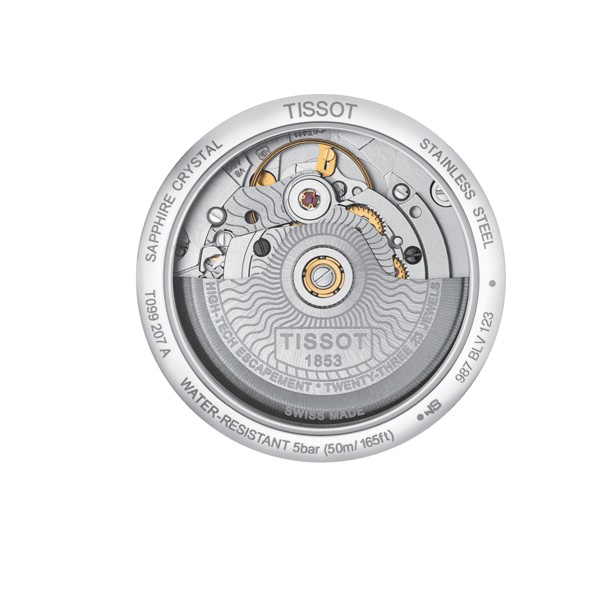Tissot Chemin Des Tourelles Powermatic 80 Lady Silver Dial Two Tone Steel Strap Watch For Women - T099.207.22.118.02