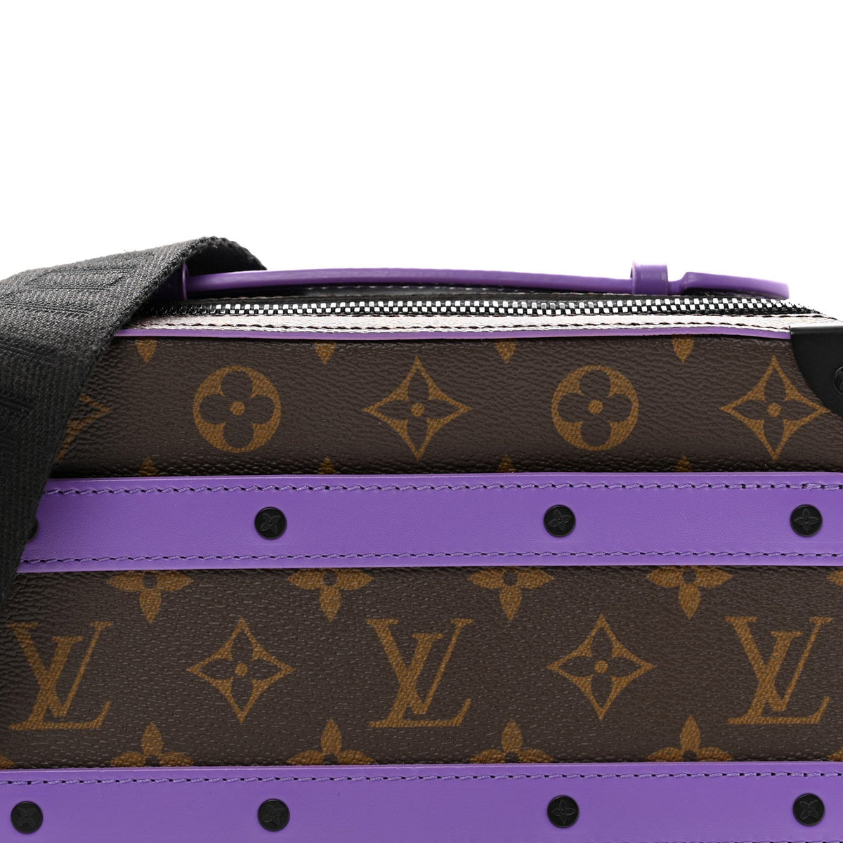 Louis Vuitton Monogram Macassar Handle Soft Trunk - Purple