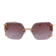 Gucci Women 1980s Pink Sunglasses