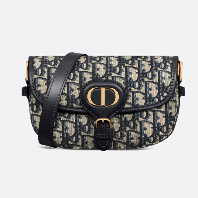 Dior Bobby East-West Oblique Jacquard Bag - Blue
