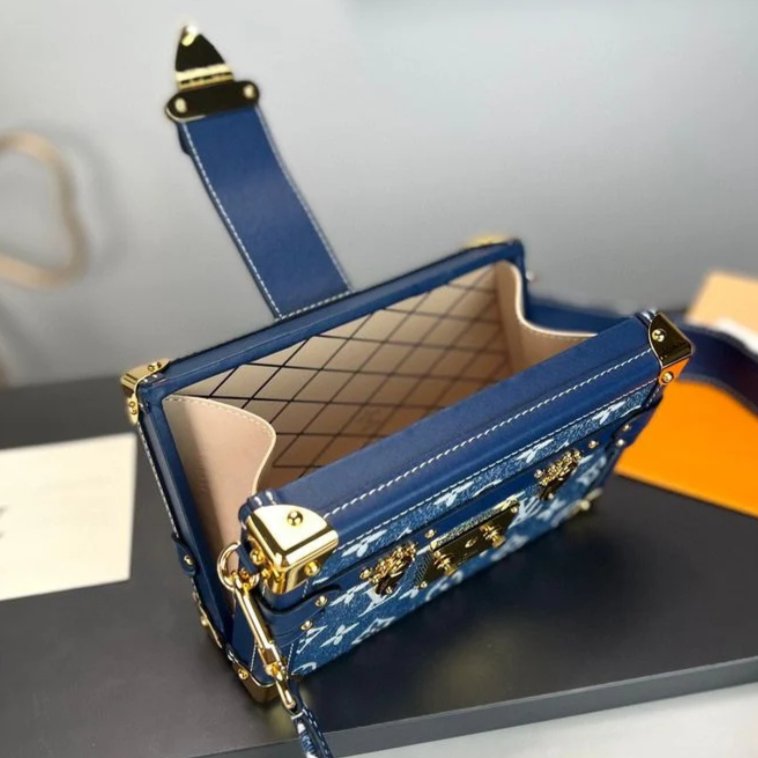 Louis Vuitton Petite Malle Handbag - Blue