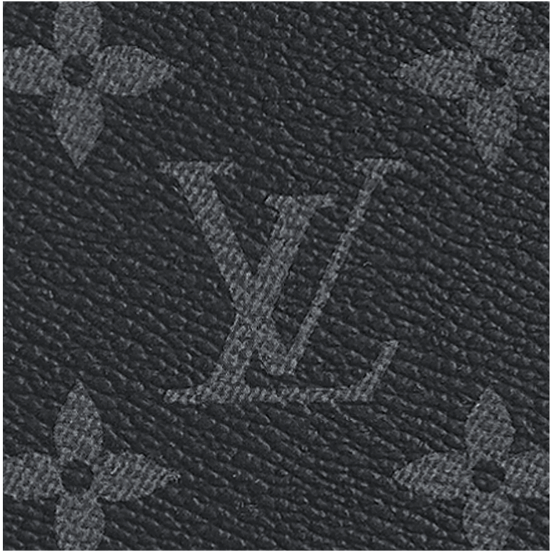 Louis Vuitton Monogram Eclipse Taigarama Coin Card Holder - Black