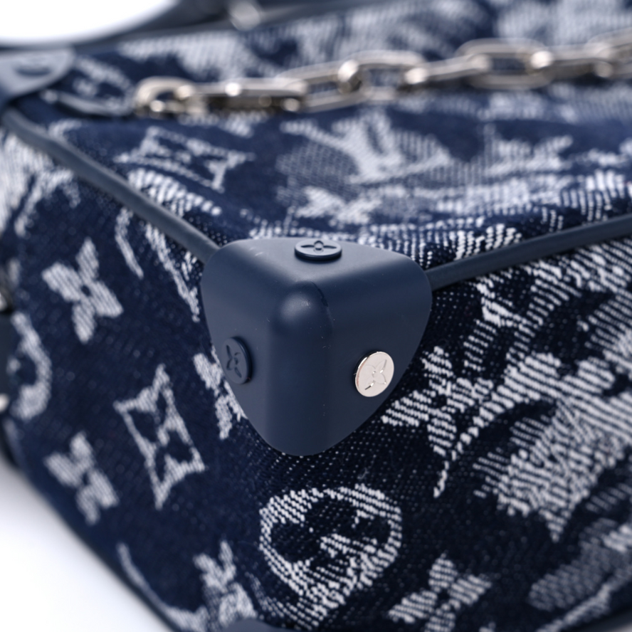 Louis Vuitton Monogram Tapestry Trunk Bag - Blue