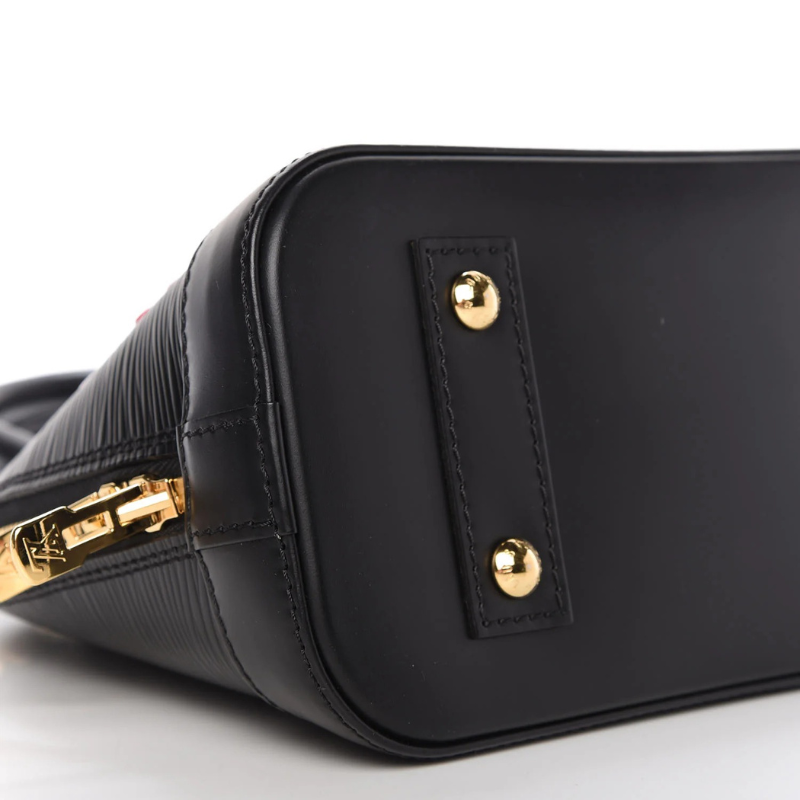 Louis Vuitton Blooming Flowers Epi Alma BB Handbag - Black