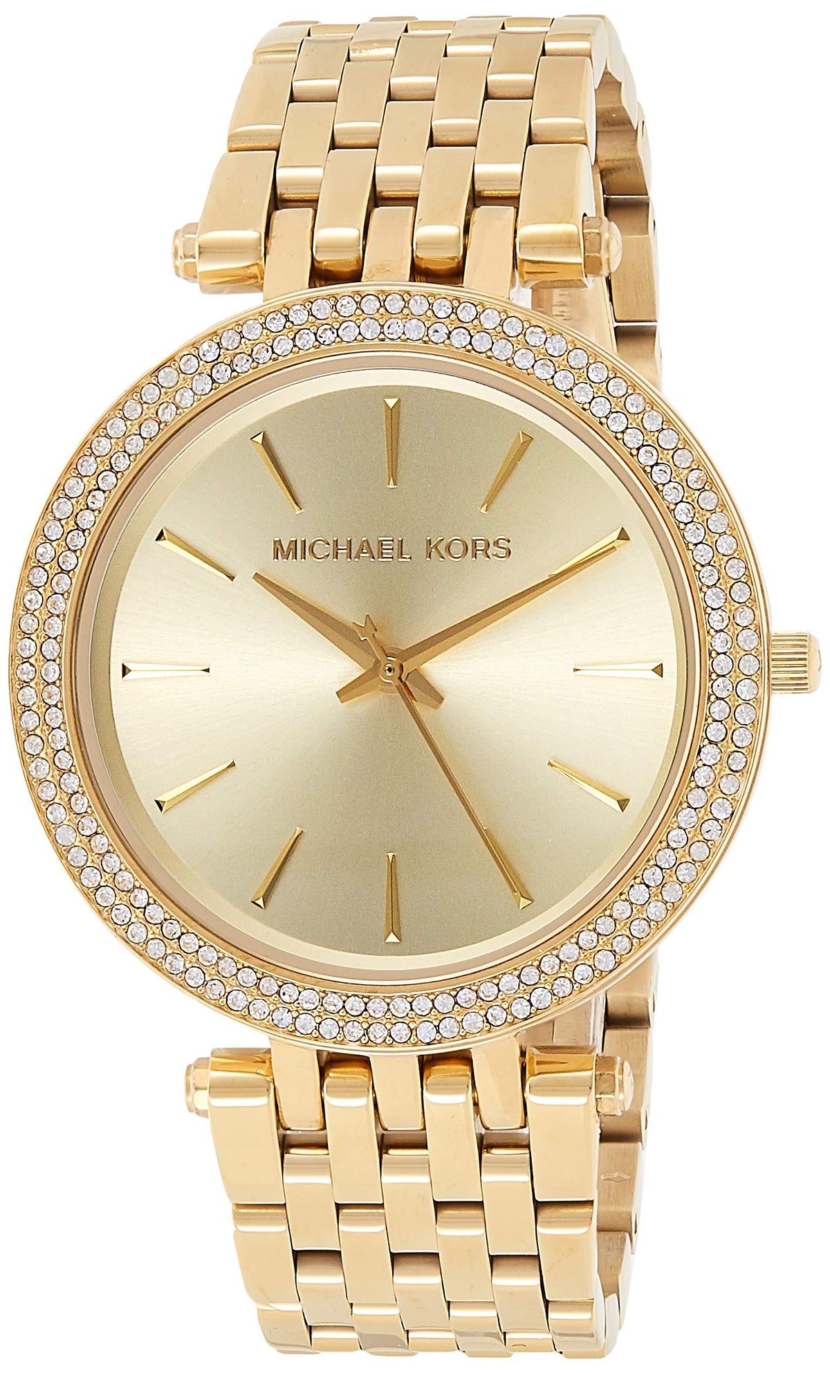Michael Kors Darci Silver Dial Gold Stainless Steel Strap Watch for Women - MK3191