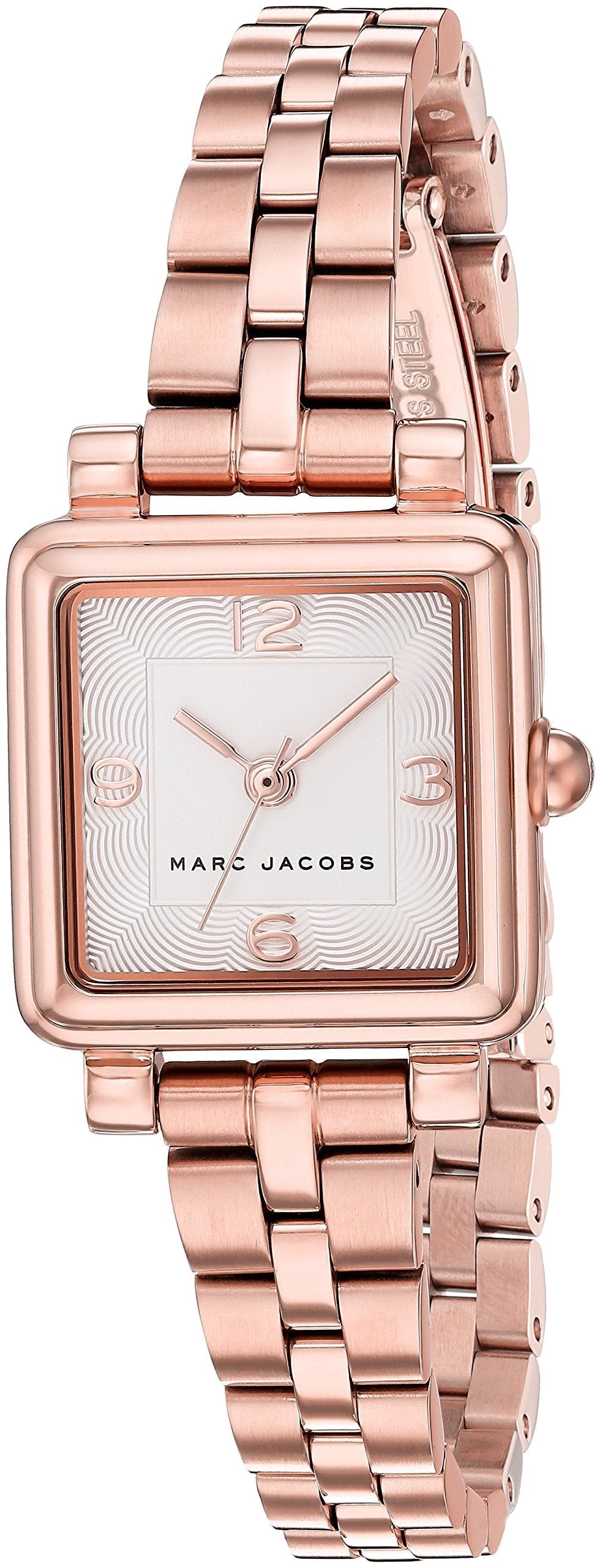 Marc Jacobs Vic Silver Dial Rose Gold Steel Strap Watch for Women - MJ3530