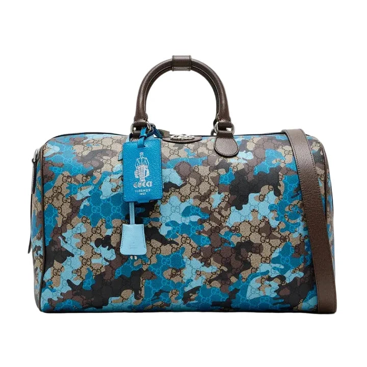 Gucci GG Duffle Bag – Camouflage Blue