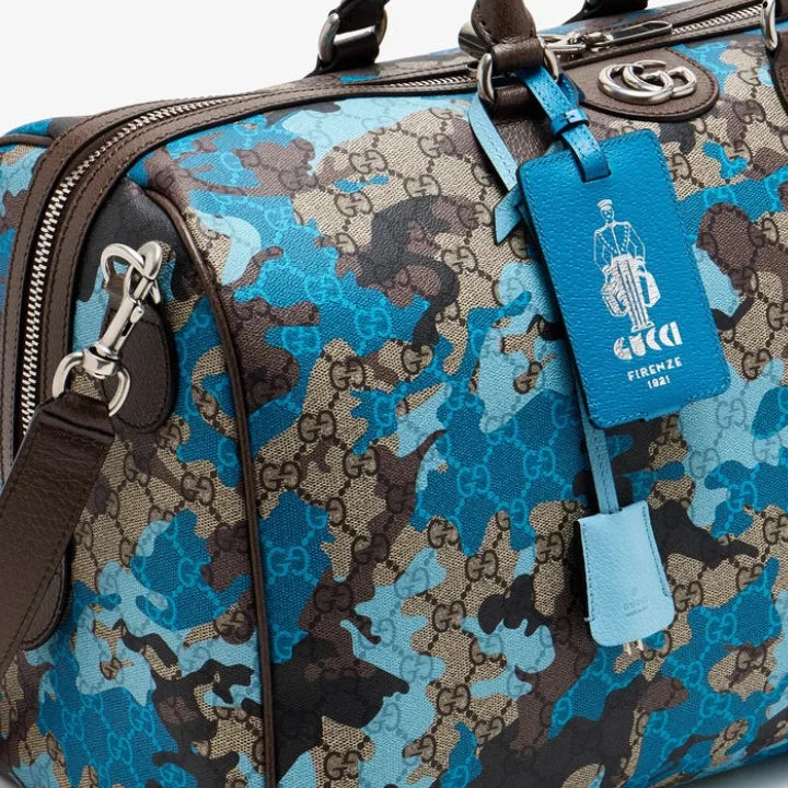 Gucci GG Duffle Bag – Camouflage Blue