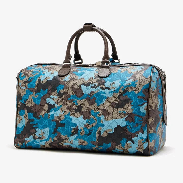 Gucci GG Duffle Bag – Camouflage Blue
