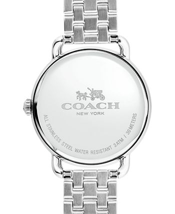 Coach Delancey Classic White Dial Silver Steel Strap Watch for Women - 14502260