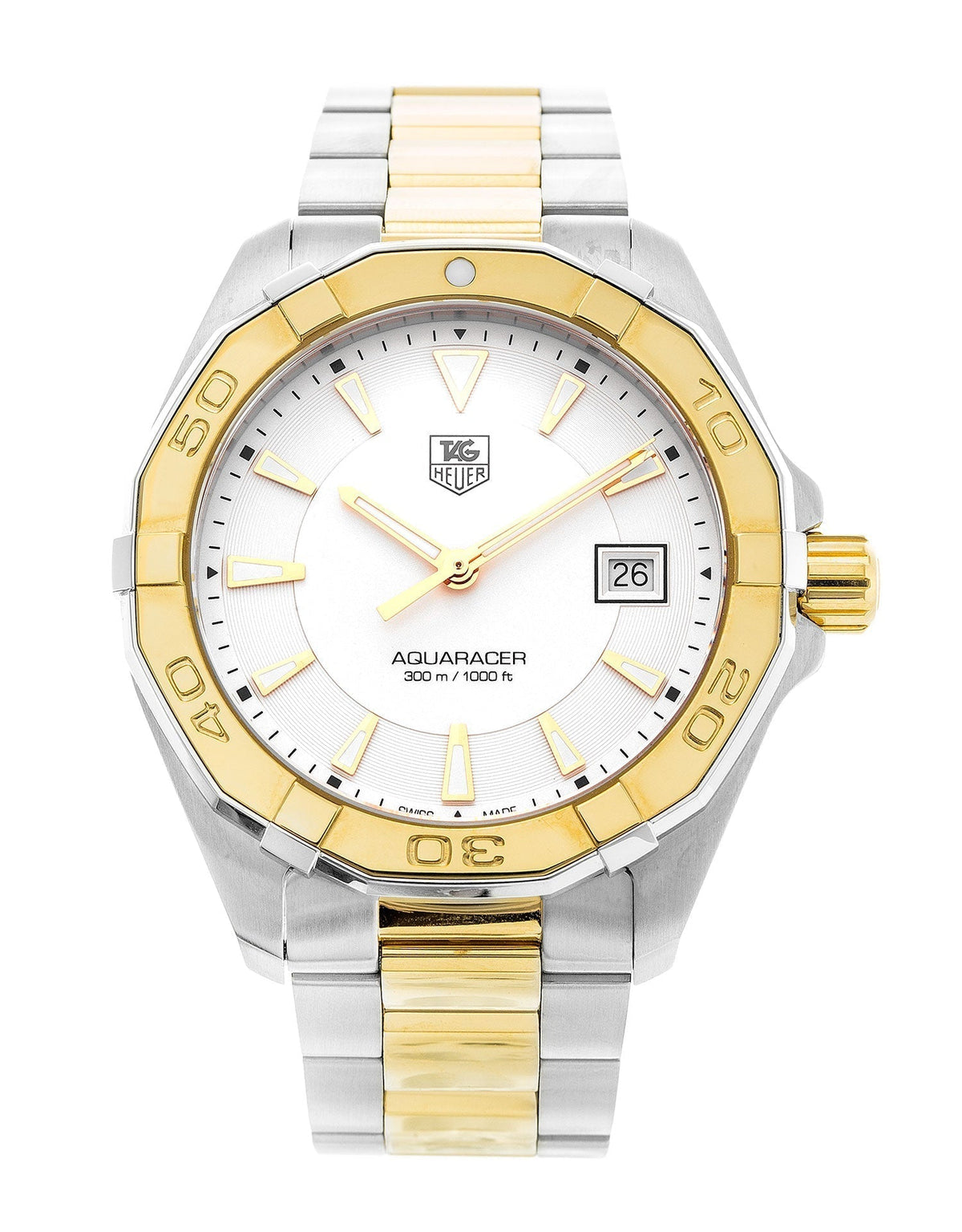 Tag Heuer Aquaracer White Dial Watch for Men - WAY1120.BB0930