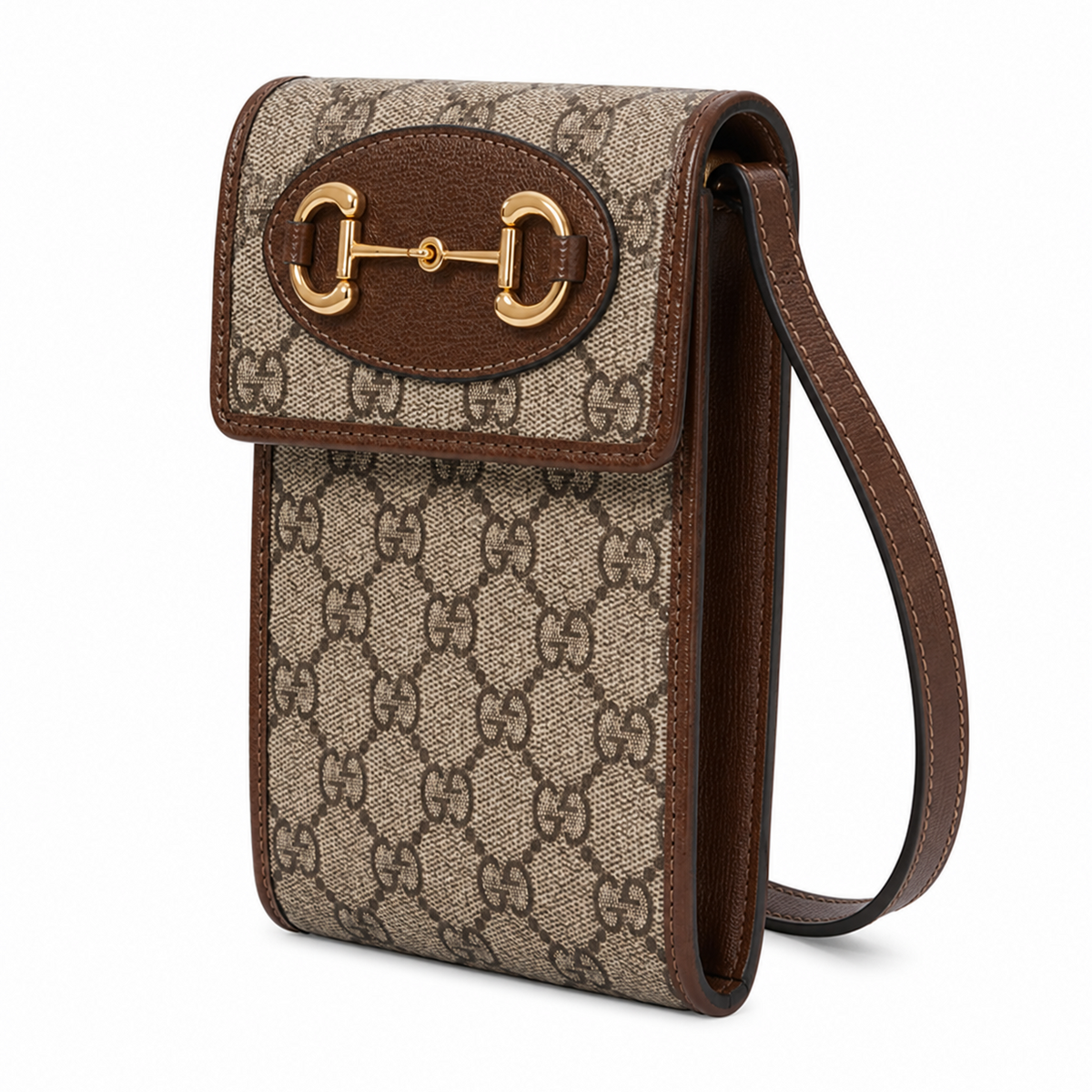 Gucci GG Supreme Mini Horsebit 1955 Shoulder Bag – Beige