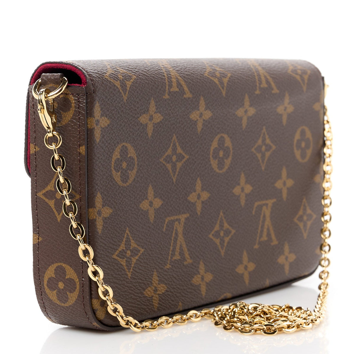 Louis Vuitton Pochette Félicie Chain Wallet - Brown