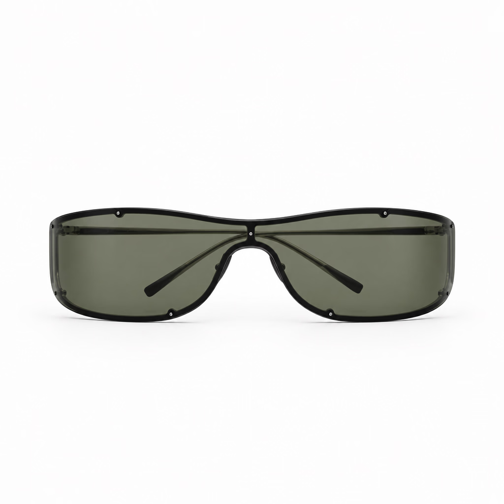Saint Laurent Unisex SL 807 Rimless Shield Unisex Silver / Grey Sunglasses