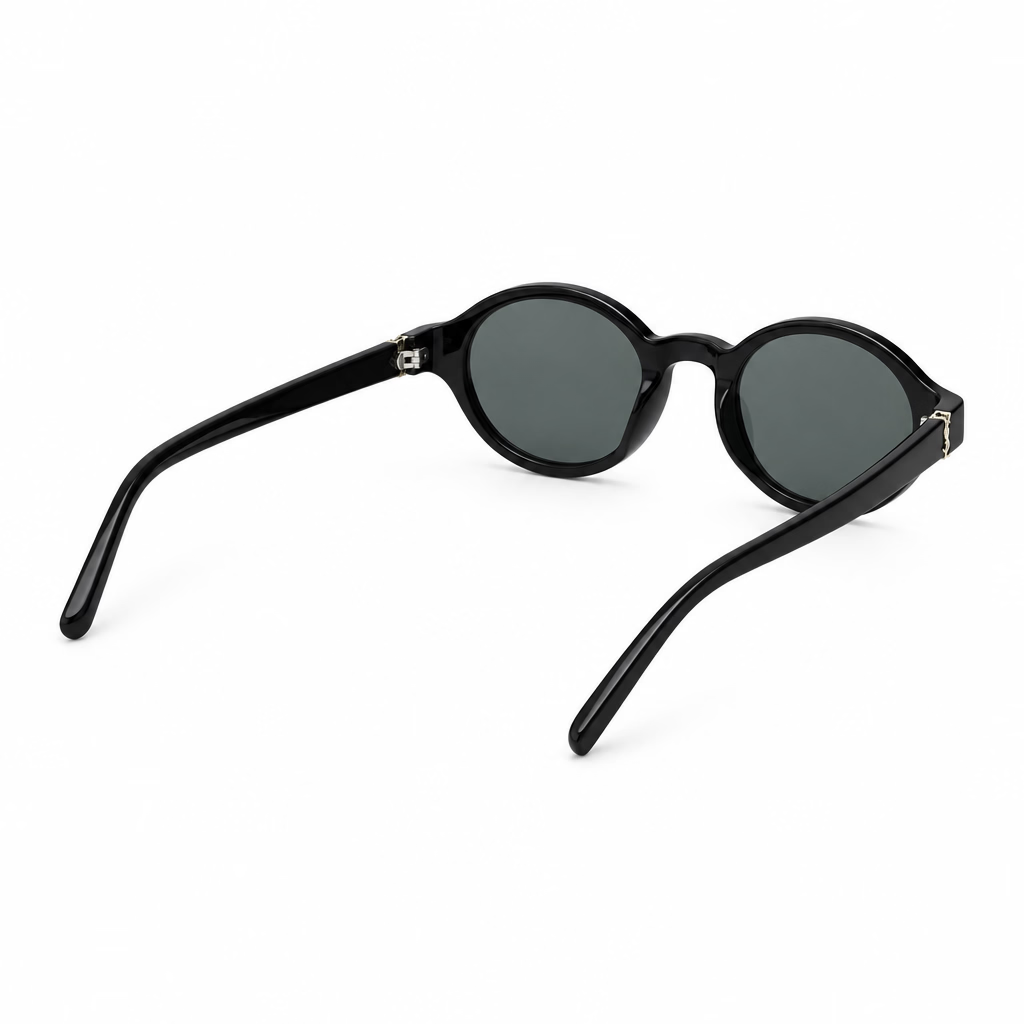 Saint Laurent Unisex SL M161 Oval Black Sunglasses