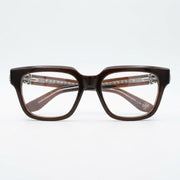 Chrome Hearts Vagillionaire II Square-Frame Brown & Silver Glasses